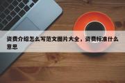 资费介绍怎么写范文图片大全，资费标准什么意思